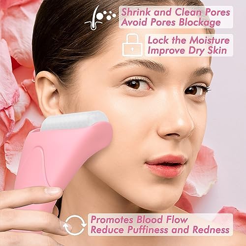 Gua Sha & Ice Roller for Face, Small Gifts, Facial Tools for Puffiness and Redness Reducing Skin Care Routine, Self Care Massage Gift for Women Men - Image 2