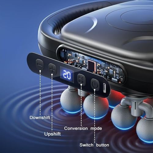 16-Head Deep Tissue Massage Gun, 20-Speed 9-Mode Percussion Massager - Image 4