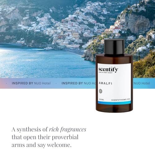 Scentify Amalfi Aroma Oil Refill Scent for Oil Diffusers - Lemon, Jasmine, Orchid, Amber, Musk Scents - Luxurious Relaxing Aromatherapy Diffuser Fragrance 100ml, 3.38 oz - Image 4