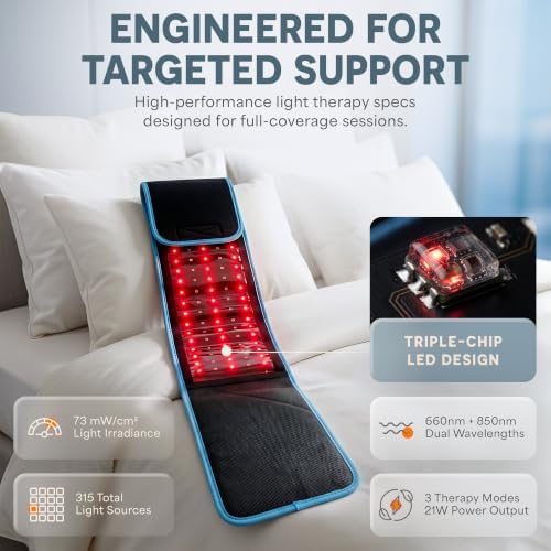 Lifepro Allevared Red Light Therapy Belt -105 Triple Chip LED Belt - Image 5