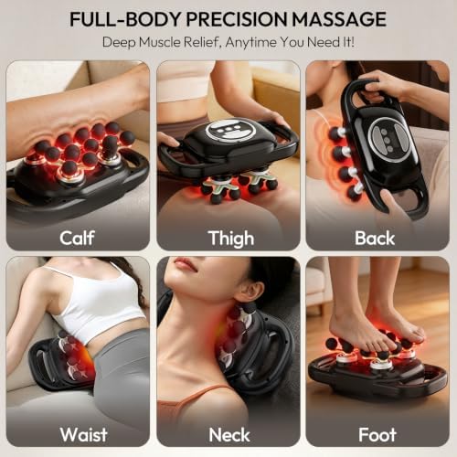 20 Head Massage Gun Deep Tissue with Heating, Back Muscle Massager - Image 3