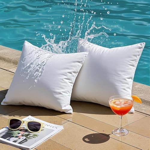 Phantoscope Outdoor Pillows Waterproof 26x26 Outdoor Pillow Inserts 2 Pack - Image 3