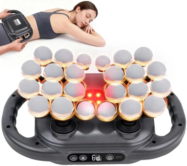 JIASHENG Massage Gun Set with 24 Heads, 9 Modes & 9 Speed Levels by JiashengDirect