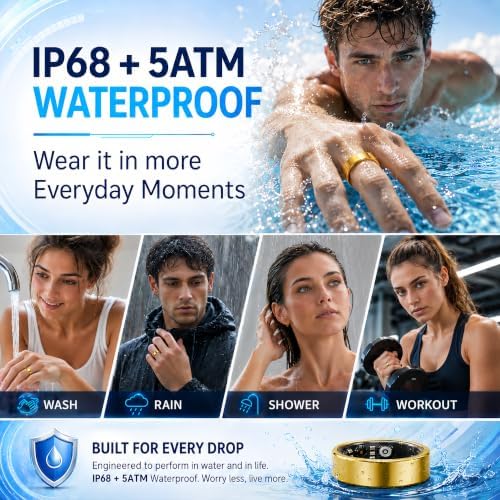 Smart Ring Fitness Tracker for Men & Women with Sleep, Heart Rate & SpO2 - Image 5