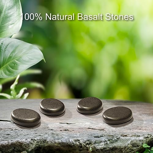 8-Piece Basalt Hot Stone Set for Toes – Natural Black Massage Stones for Spa, Relaxation & Healing – Skin Care Heating Tools for Foot Therapy - Image 6
