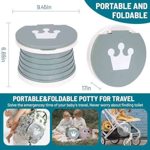 Portable Potty for Toddler,Travel Potty Seat for Toddler,Travel Toilet Kids - Image 3