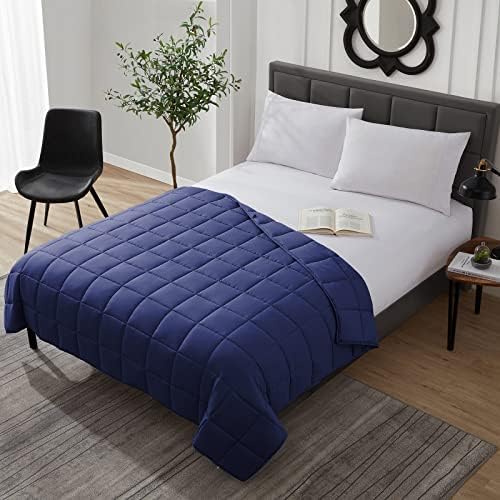 L'AGRATY Weighted Blanket - 40"x60" 10lbs Cooling Breathable Microfiber Material with Glass Beads Small Blanket for All-Season Summer Fall Winter Soft Thick Comfort - Image 2