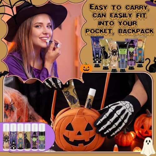 12 Pack Halloween Hand Cream and Lip Balm Gifts Sets for Women Bulk - Image 3
