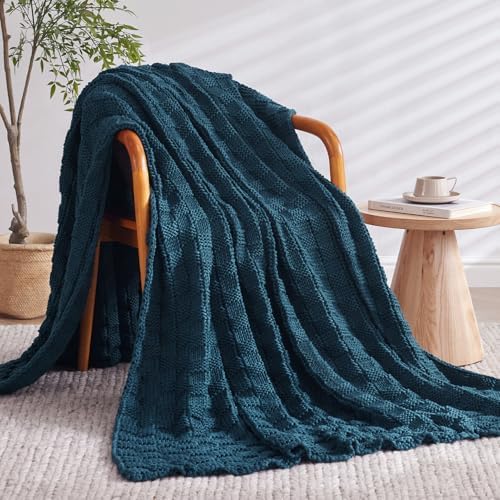 Knitted Weighted Blanket for Adult, No Beads Heavy Blanket 48"x72" 10lbs - Image 2