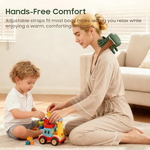Hand Neck Massager with Fingers, Shoulder and Neck Massager with Hands, Bionic Heated Massager, Deep Tissue Massage, Shoulder & Cervical Relief, Relax Muscle Tension, Hands-Free, Portable - Image 4