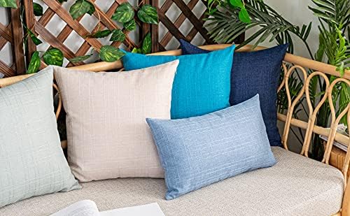 Kevin Textile Outdoor Waterproof 16”x16” Pillow Covers 2 Pack, Light Beige - Image 7