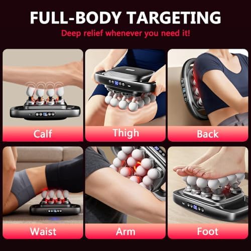 KOOTLEE 16 Heads Deep Tissue Massage Gun, Percussion Muscle Massager for Back, Neck, Shoulders, Legs & Feet, Body Massager for Pain Relief & Muscle Relaxation, 3 Modes & 30 Intensity Levels - Image 6