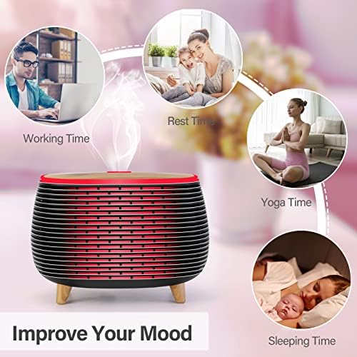 Diffuserlove Diffuser Essential Oil Diffusers 400ML Aromatherapy Air Diffuser for Home Bedroom Office Room Aroma Diffuser with 7 Color Lights Intermittent Mist Mode - Image 4