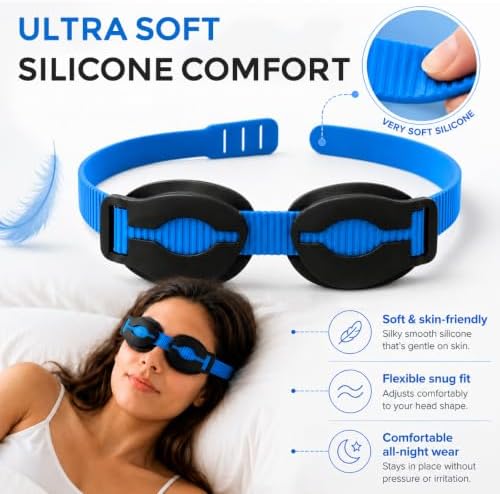 Dry Eye Moist Sleep Mask, High Moisturizing 100% Blackout Goggles - Image 6