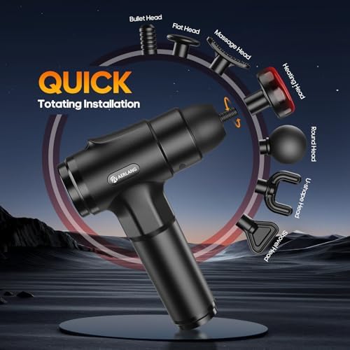 Massage Gun with Heat Massager Deep Tissue Muscle Massager Gifts for Men - Image 4