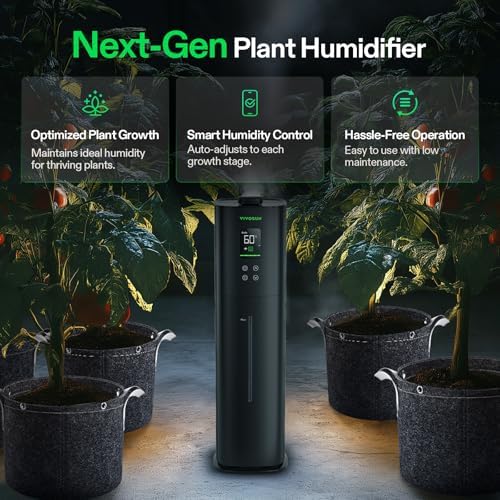 VIVOSUN AeroStream H09 Intelligent Wi-Fi Humidifier, 2.38 Gal / 9 L Humidifier with Temp & Humidity Probe, Smart Remote Control, Designed for Growers - Image 3