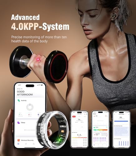 10 Gen Diamond Smart Ring and Wireless Charging Case【Industry Ranking No.1 – 0 Measurement Error】 2026 Smart Ring for Women & Men for Sleep Tracking Wearable Device,Fitness Ring 11# - Image 5