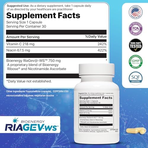 NAD+ Supplement 750mg - Advanced Nicotinamide Riboside for Anti-Aging & Supports Cellular Energy | Nad Plus Promotes DNA & Brain Health with High Absorption Formula Third Party Tested 30 Servings - Image 3