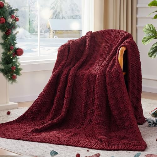 Anysay Knitted Weighted Blanket for Adult,Chunky Knit Throw 48''*72'' 20lbs - Image 6