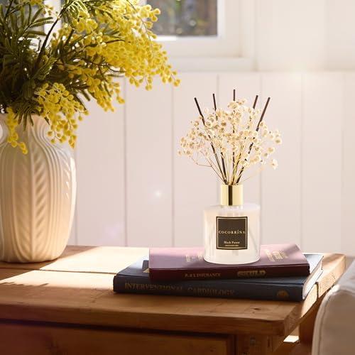 Cocorrína Reed Diffuser Sets, 6.7 fl oz. Black Forest Diffuser with Sticks Home Fragrance Reed Diffuser for Bathroom Shelf Decor (Pack of 2) - Image 5