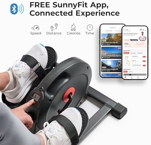 Sunny Health & Fitness Under Desk Pedal Elliptical Machine Leg Exerciser - Image 3