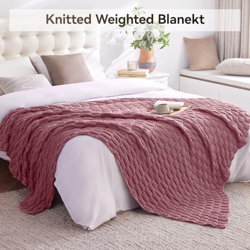 Knitted Weighted Blanket for Adult, No Beads Heavy Blanket 60"x80" 15lbs - Image 6