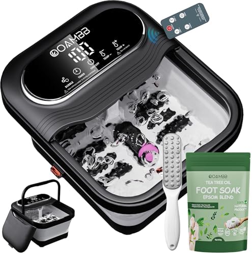 OOAMBB Collapsible Foot Spa Bath, Black+Green by OOAMBB