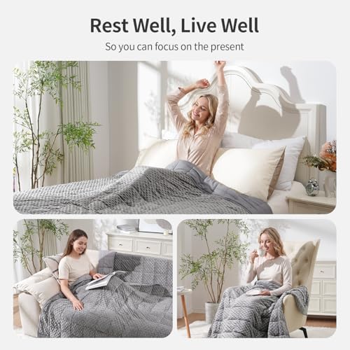 Uttermara Cooling Weighted Blanket for Adults, 15 lbs King Size 60" x 80" - Image 4