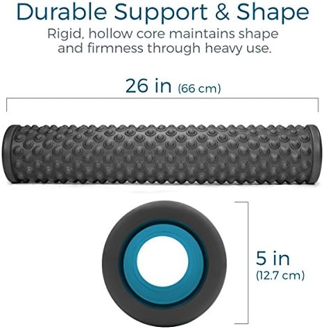 Teeter Massage Foam Roller - Textured for Deep Tissue Muscle Relief to Boost Recovery, Flexibility, Mobility - Back Pain Relief, Sports Massage, Myofascial Release - Image 3