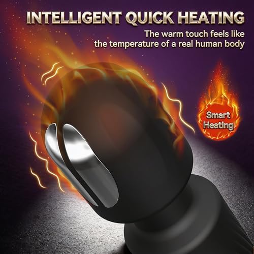 2026 Upgraded Wireless Heating Muscle Massager, 20 Vibration Modes 8 Speed Quiet Portable Full Body Relaxer for Neck Back Leg Arm (Black) - Image 4