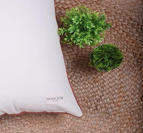 Trade Star Decorative Lumbar Mudcloth Pillow Cover Handmade Throw Pillow Cover Pillow Shams Handwoven Pillow Case 100% Cotton Pillow Cover for Bed Decor Living Room (Rust Snow 12X24 INCHES) - Image 5