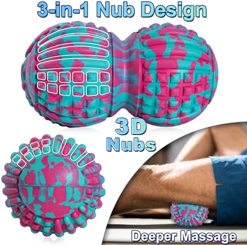 Deep Tissue Massage Ball for Exercise & Recovery - SGS Certification - Targets Back, Shoulder, Legs&Feet - Relieves Muscle Knots, Joint Pain&Tightness, Pressure Point Therapy- Myofascial Release Ball - Image 4