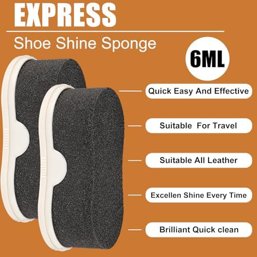 Loopeer 6 Pcs Shoe Shine Sponge - Image 3
