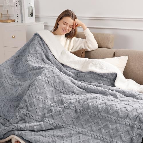 Electric Blanket Twin Heated Blanket-Sherpa Twin Heating Blanket, Dark Gray by SafeWarmthTrustedComfort