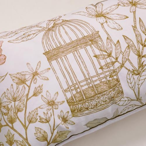 patdrea Designer Velvet Throw Pillow Cover,Set of 2,12"x28"-Aviary - Image 4
