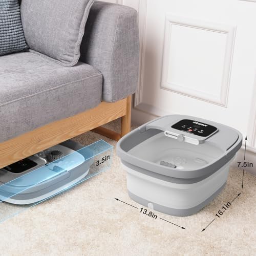 HOSPAN Collapsible Foot Spa, Foot Bath Massager with Heat, Bubble & Massage - Image 5