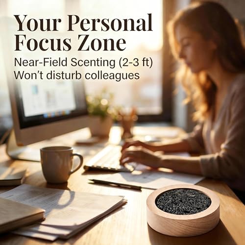 CUIYAKI 2Pcs Essential Oil Diffuser for Desk Office, Passive Lava Rock Diffuser for Aromatherapy, Small Personal Air Freshener for Nightstand, Safe for Sauna & Spa - Image 3