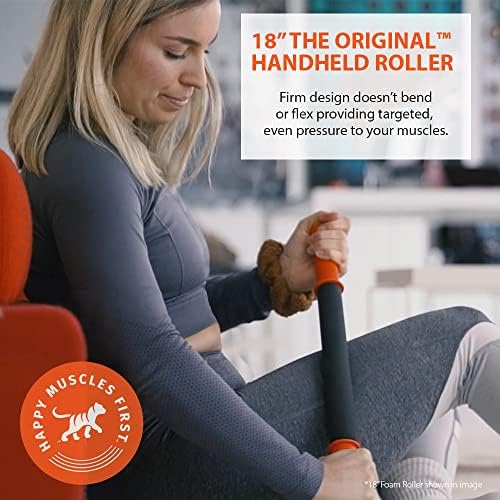 Tiger Tail 18in Massage Stick Portable Roller, Handheld, Deep Tissue Foam Roller, Body Massage and Myofascial Release Tool for Legs, Neck, Calves, Thighs, Shins & Back, The Original 18, Made in USA - Image 4