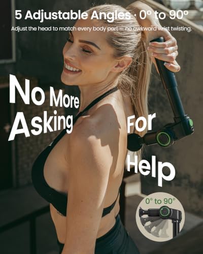 3-in-1 Foldable Massage Gun Deep Tissue with Extension Handle - Image 4