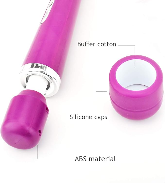 CHARMING 10 Speeds Wired Powerful Handheld Massager with Strong Vibrations, Personal Therapy Massager for Sports Recovery, Muscle Aches, Body Pain (Purple) - Image 6