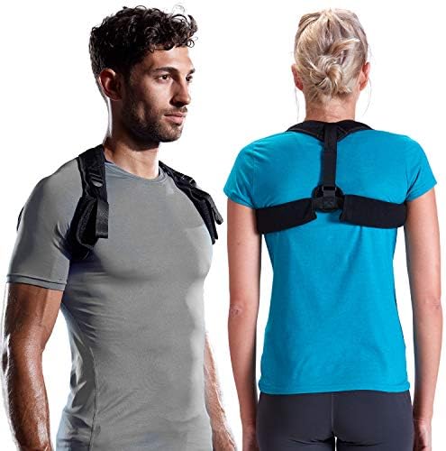 Gaiam Restore Posture Corrector for Women & Men - Back Straightener Adjustable Straps Compact Brace Support for Clavicle, Neck, Shoulder, Invisible Pain Relief by Unknown