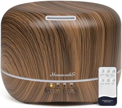 Homeweeks Essential Oil Diffuser for Room Aromatherapy Scent Diffuser by Homeweeks