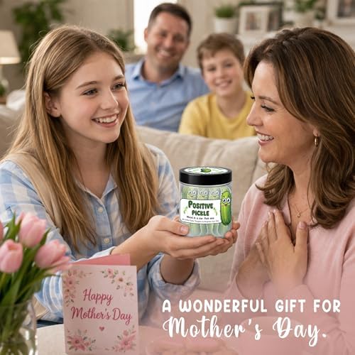 Positive Pickle Jar - 60 Positive Affirmation Cards, Pickle Gifts for Women, Coworkers, Teachers, Friends, Birthday Gift for Womens, Teacher Appreciation Gifts, for Mom - Image 4