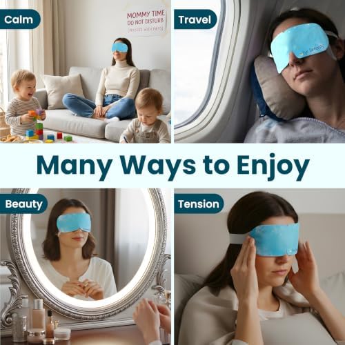 Eye Serenity CHILL Cooling Eye Mask and Steam Eye Mask (2 Pack Bundle) - Image 3