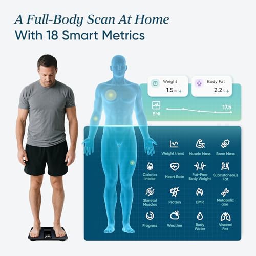 Etekcity Smart Scale for Body Weight and Fat, BMI, FSA Eligible, Black - Image 4