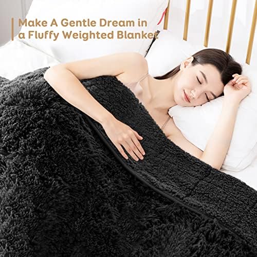 Cottonblue Black Weighted Blanket 15lbs for Adults Twin Size 48x72in Soft - Image 2