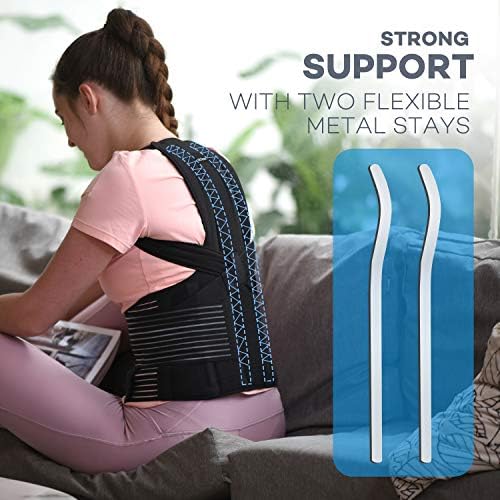 SICHEER Posture Corrector Back Brace for Women & Men, Medium, Waist 34-38" - Image 5