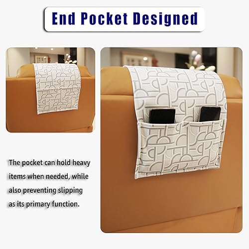 Non-Slip Head Pillow for Recliners - Neck Support Cushion with Velvet Cover for Pain Relief at Home, Office and Travel (Light Geometry) - Image 6
