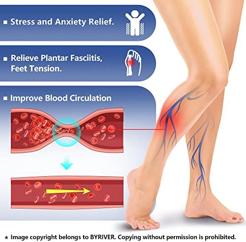 BYRIVER Spring Acupuncture Massage Slippers Deep Tissue Foot Massager, Neuropathy Arthritis Plantar Fasciitis Relief Massage Ball (05XL) - Image 3