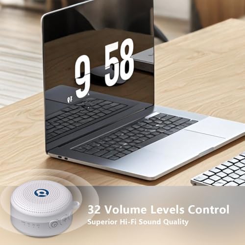 Portable Noise Machine Baby Battery Sound Machine with 30 Soothing Sounds Mini White Noise Machine 32 Volume Level Sleep Machine for 3D Surround Noise Machine for Kid Adult Home Travel - Image 4
